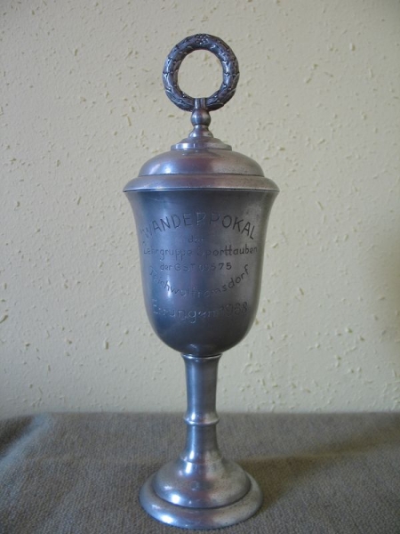 Wanderpokal Lehrgruppe Sporttauben GST Teichwolframsdorf, 1968