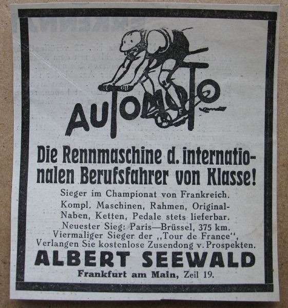 Automoto, Albert Seewald Frankfurt, 1928 #12