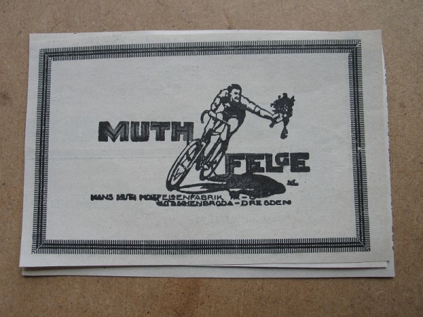 Muth Felge, Hans Muth Kötzschenbroda- Dresden, 1928 #9