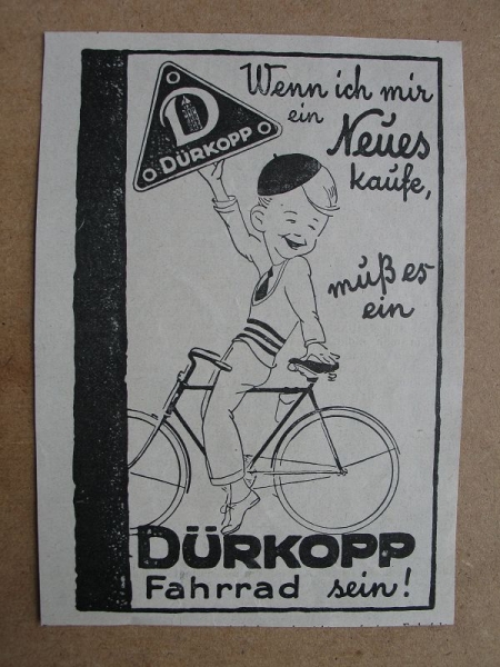 Dürkopp Fahrräder, Wenn ich mir ein Neues kaufe ..., 1928 #9