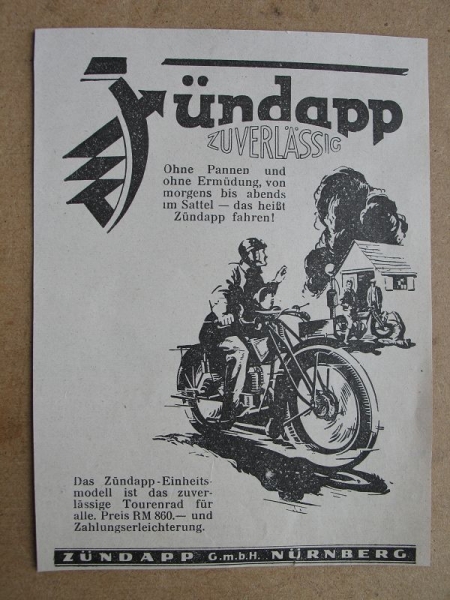 Zündapp Einheitsmodell, G.m.b.H. Nürnberg, 1928 #9
