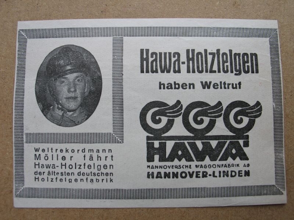 HAWA Holzfelgen, Waggonfabrik Hannover- Linden, 1928 #8