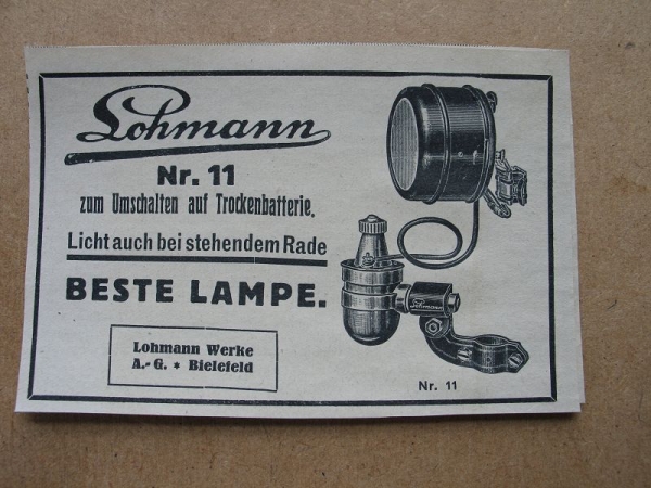 Lohmann Nr. 11, Lohmann- Werke Bielefeld, Inserat 1928 #7