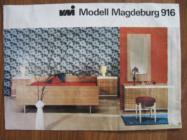 Prospekt VMI, VEB Vereinigte Möbelwerke Magdeburg, 916, DDR 1971