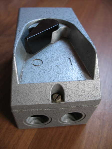 Leergehäuse Motorschutzschalter, DDR, für Kreissäge, Betonmischer, #15