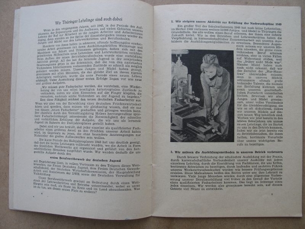 Berufswettbewerb der deutschen Jugend, SMAD, FDJ Thüringen, um 1948