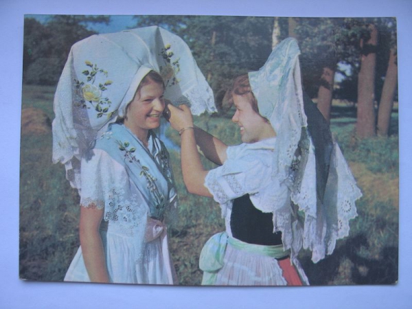 Niedersorbische Festtracht, DDR 1972, #165