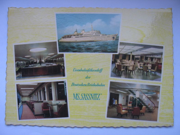 Eisenbahnfährschiff Sassnitz der Deutschen Reichsbahn, DDR 1964, #204