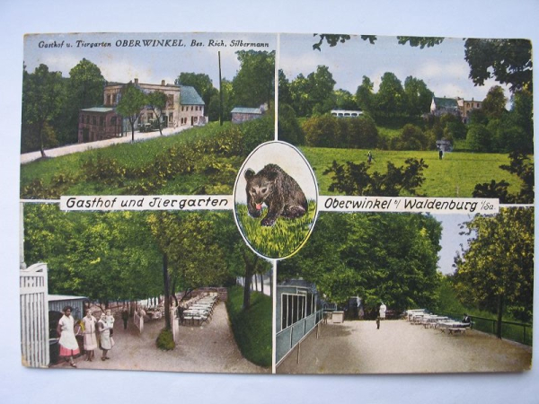 Gasthof und Tiergarten Oberwinkel bei Waldenburg Sachsen, 1926, #259