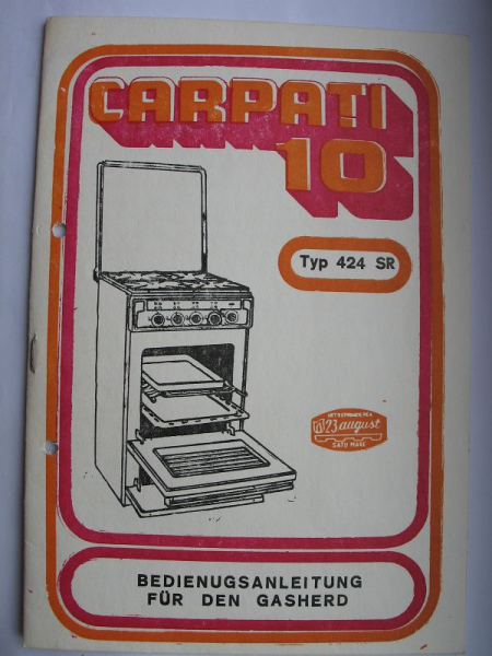 Gasherd Carpati 10, Typ 424 SR, Romsit, Rumänien 1981