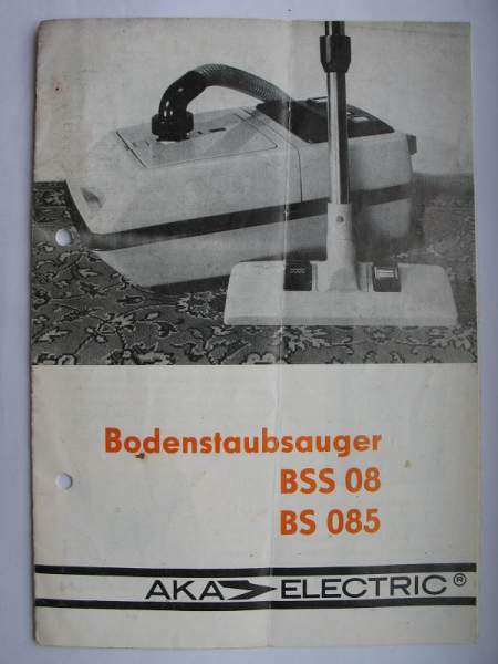 Bodenstaubsauger AKA electric BSS 08, BS 085, VEB Elektroinstallation Oberlind, DDR 1980