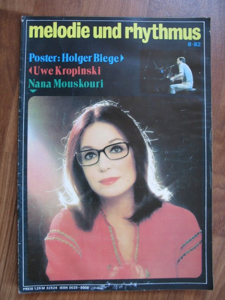 Melodie und Rhythmus, Heft 8/1982, Nana Mouskouri, Holger Biege
