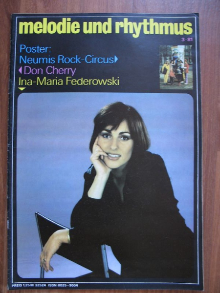 Melodie und Rhythmus, Heft 3/1981, Ina-Maria Federowski, Don Cherry