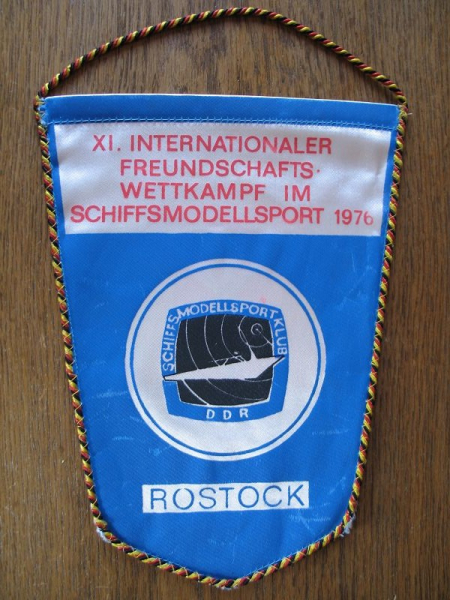 Wimpel Internationaler Schiffsmodellsport, GST der DDR, Rostock