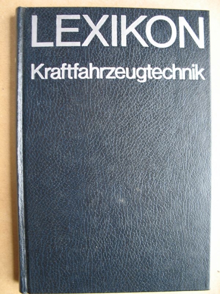 Lexikon Kraftfahrzeugtechnik, DDR 1976