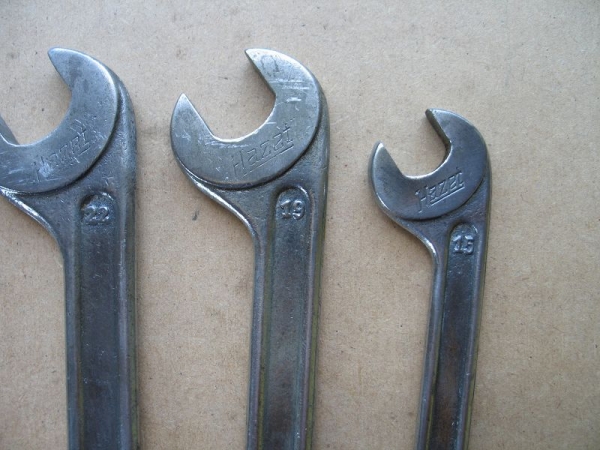 Maulschlüssel von Hazet, 5 Stück, 50-er Jahre