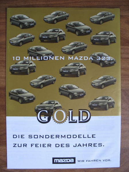 Mazda Sondermodelle Gold, Prospekt um 1995, #128