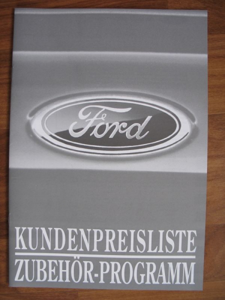 Ford Zubehör, Fiesta, Escort, Mondeo, Scorpio, Galaxy, Prospekt von 1996, #103