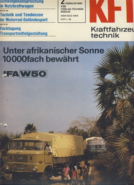 KFT Heft 2/ 1980, VW Jetta, Toyota Crown, IFA W 50, Simson GS 75, SWM
