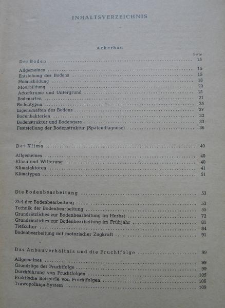 Acker- und Pflanzenbau, Walter Kiel, DDR 1954