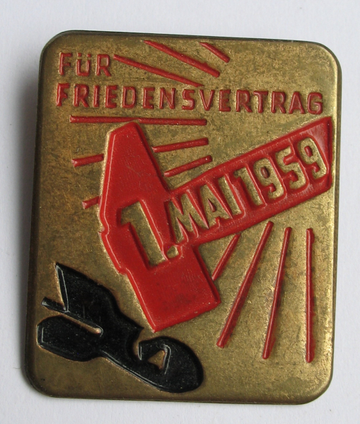 Abzeichen, Für Friedensvertrag, 1. Mai 1959