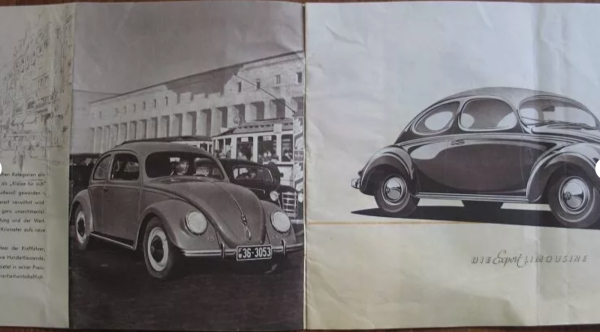 Prospekt Der Volkswagen, VW Käfer, Cabriolet, Bus