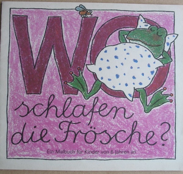 Wo schlafen Frösche ?, Malbuch für Kinder von 6 Jahren an