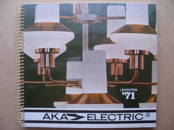 Katalog AKA ELECTRIC, Leuchten 1971, VEB Leuchtenbau Leipzig, Zimmermann KG