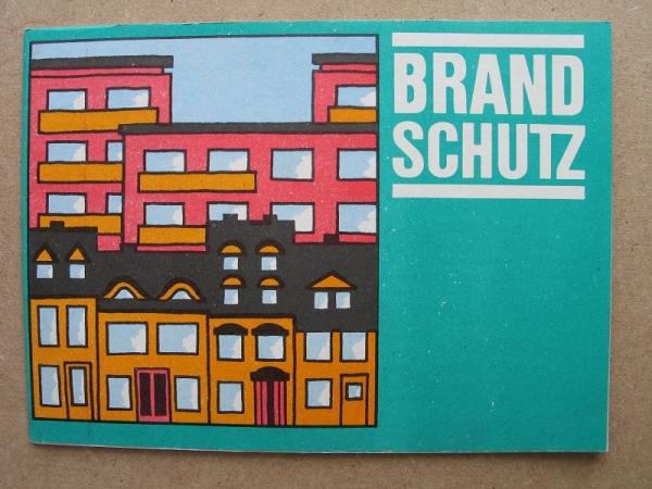 Broschüre Brandschutz, DDR 1978, Feuerstätten, Löschgeräte, Feuerwehr