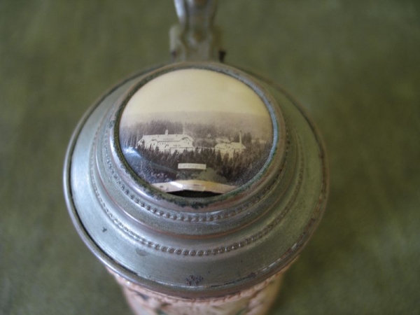 Schöner kleiner Krug, Kinderkrug, Carolagrün, 20-er Jahre
