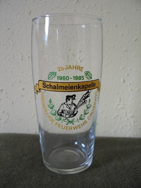 25 Jahre Schalmeienkapelle Freiwillige Feuerwehr Grosswig, 1985