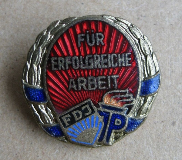Für erfolgreiche Arbeit, FDJ, JP, Junge Pioniere, DDR