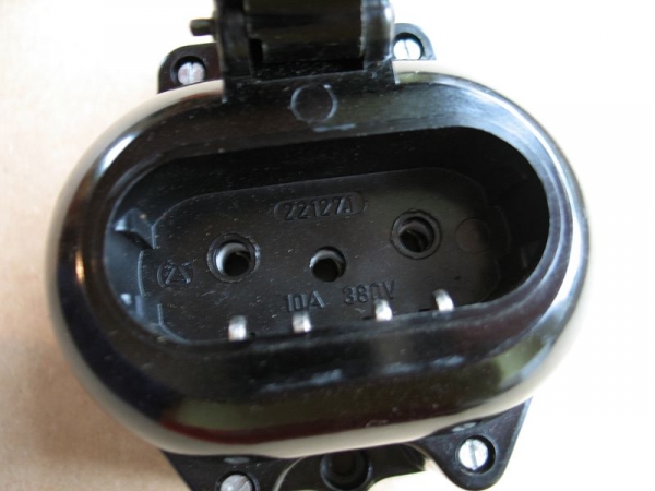 Steckdose Bakelit, 380 Volt, DDR, unbenutzt, #1