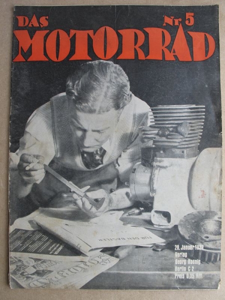 Das Motorrad, Heft 5 von 1939, DKW RT3, Guzzi Heeresmodell, Motobici, Schliha