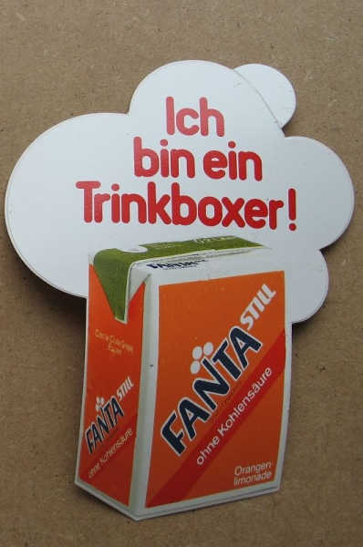 Aufkleber  FANTA, Ich bin ein Trinkboxer, 80-er Jahre