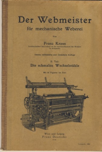 Der Webmeister für mechanische Weberei, 2. Teil, 1926