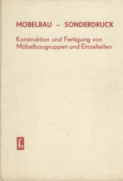 Möbelbau- Sonderdruck, 1981