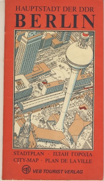 Stadtplan Berlin, DDR 1980, VEB Tourist Verlag