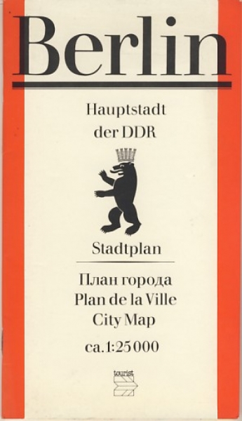 Stadtplan Berlin, DDR 1982, VEB Tourist Verlag