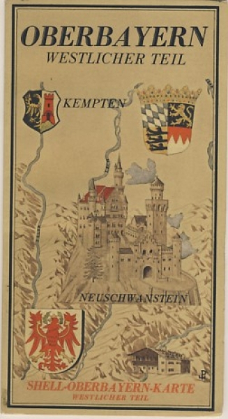 Oberbayern, Westlicher Teil, Shell, um 1930