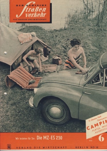 Heft 6/ 1956, Testbericht MZ ES 250,  Stadtparkrennen Leipzig