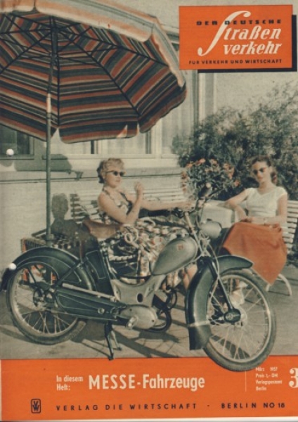 Heft 3/ 1957,  MZ, Dürrkopp, Pannonia, Wiesel, IWL, Moskwitsch 402