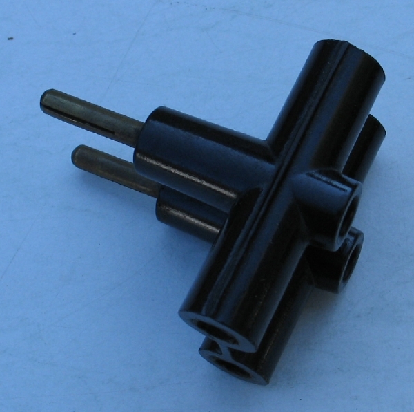 Dreifachverteiler, Dreifachstecker aus Bakelit, #1