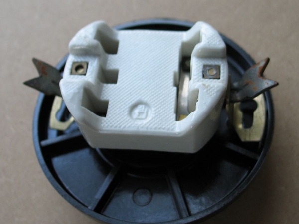 Wechselschalter Bakelit, rund, UP, schwarz, Kippschalter, unbenutzt, #83*