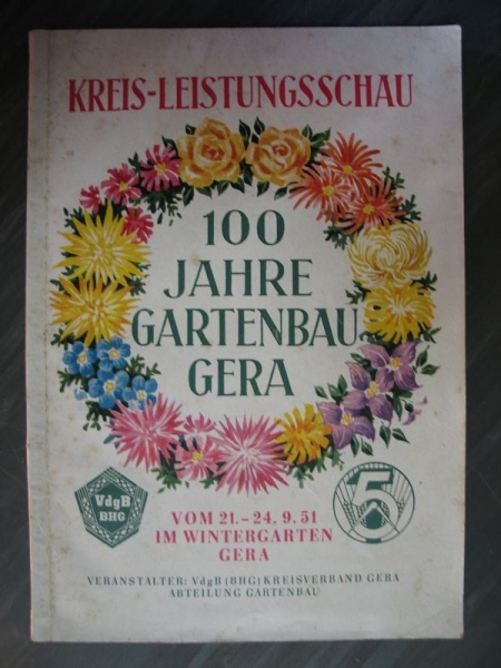 100 Jahre Gartenbau Gera, 1951