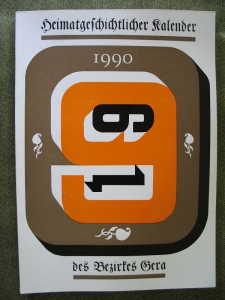 Heimatgeschichtlicher Kalender des Bezirkes Gera, 1990