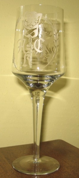 Pokal, Glas, AKC Arnstadt, um 1970