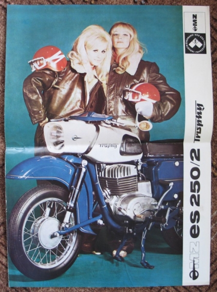 Prospekt MZ ES 250/2 trophy, 1968