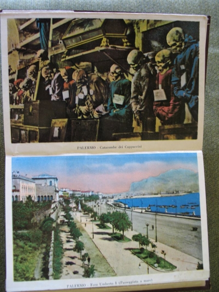 Altes Leporello Palermo, schätze 20-er Jahre