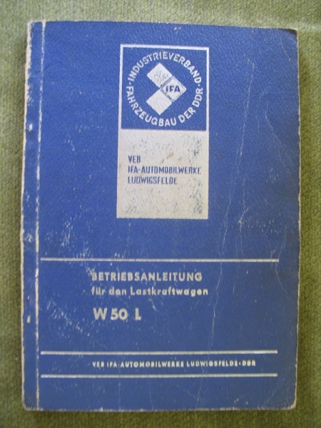 Betriebsanleitung IFA  W50 L 1975